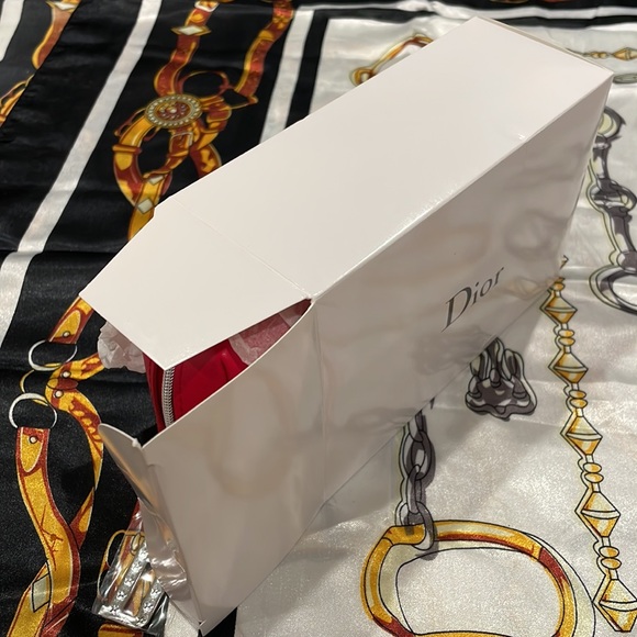 New Christian Dior Red Trousse Pouch - Picture 8 of 11